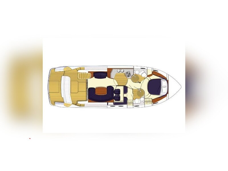 Princess 420_Layout Princess Yachts Princess 420 Fly