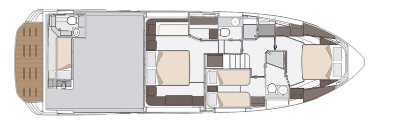 {L} Lower layout Azimut 53 Flybridge
