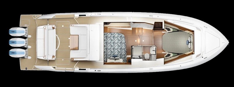 {L} Layout Tiara Yachts 46LS