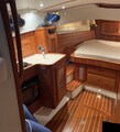San Juan 40, lower deck San Juan Yachts SJ40 FB