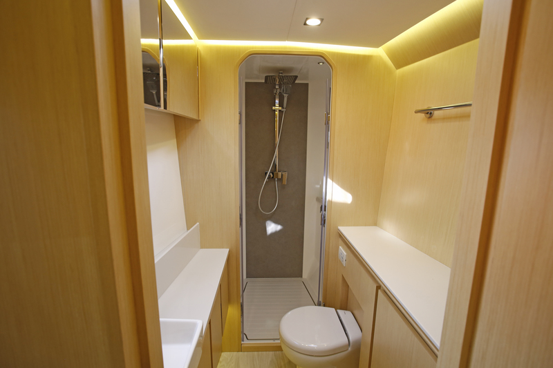 Port hull cabins McConaghy MC60, a brand new performance cruiser catamaran