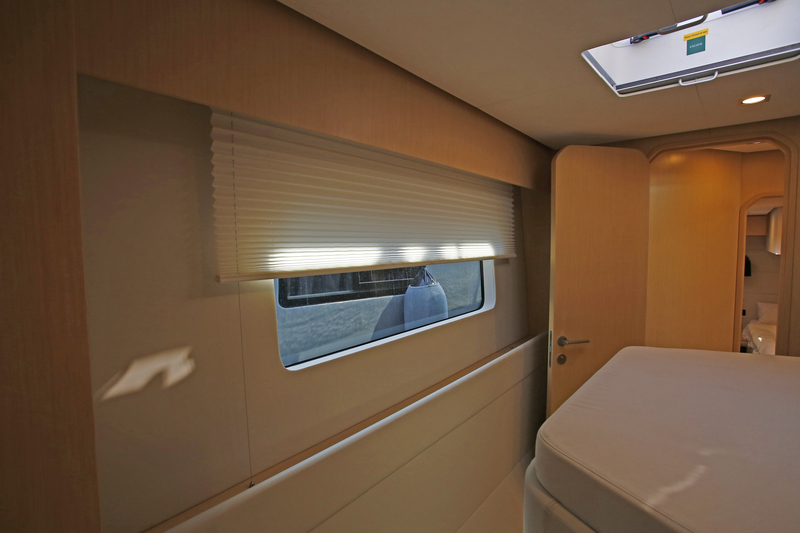 Starboard hull cabins McConaghy MC60, a brand new performance cruiser catamaran