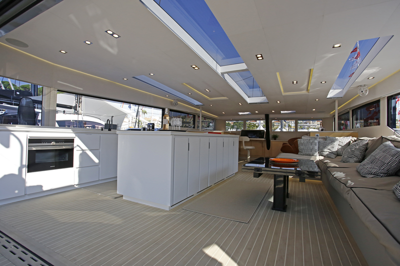 Saloon McConaghy MC60, a brand new performance cruiser catamaran