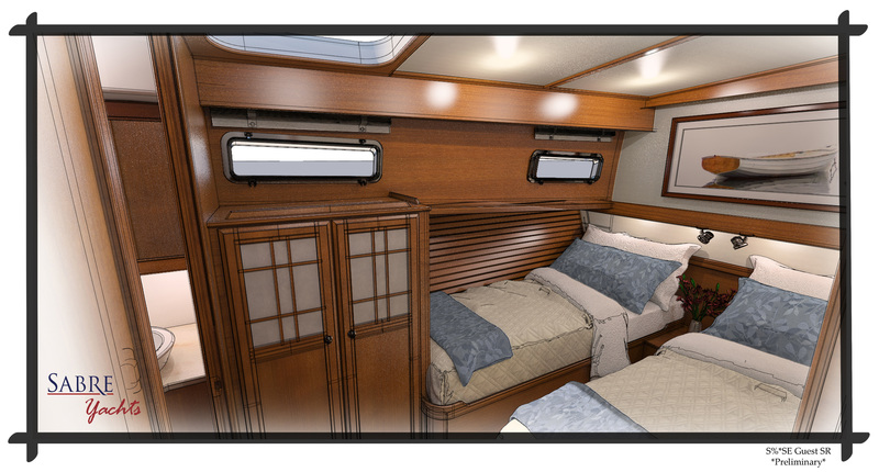 Guest cabin Sabre Yachts Team announce the new Sabre 58 Salon Express