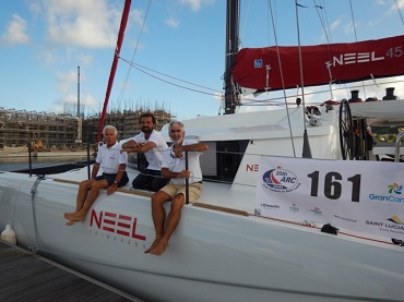 2015 NEEL 45 1st place NEEL Trimarans doing well at the ARC +